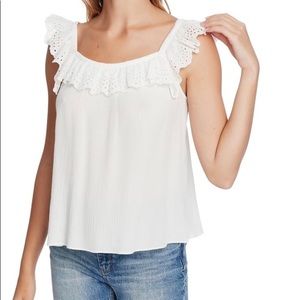 1. State ruffled top